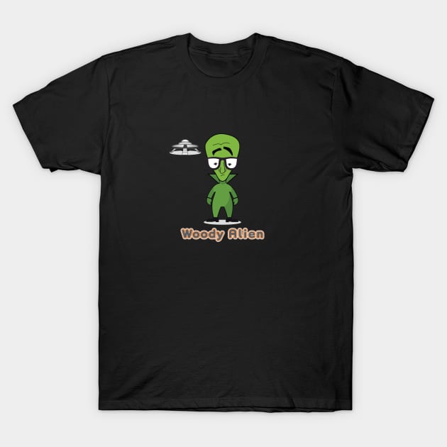 Woody Alien T-Shirt by Squirrel Friends